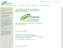 Tablet Screenshot of dgmim.de